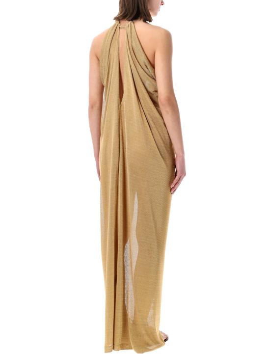 26SS 알베르타 페레티 미디 원피스 261M04730125 0606 Oro - ALBERTA FERRETTI