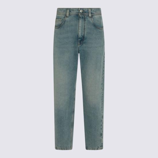  브루넬로 쿠치넬리 데님 팬츠 라이트 블루 코튼 진