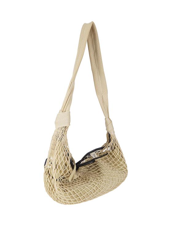 26SS 르메르 폴리에스터 네트 크루아상 필트 백 BG0128TP0006 BG204 LIGHT BEIGE - LEMAIRE