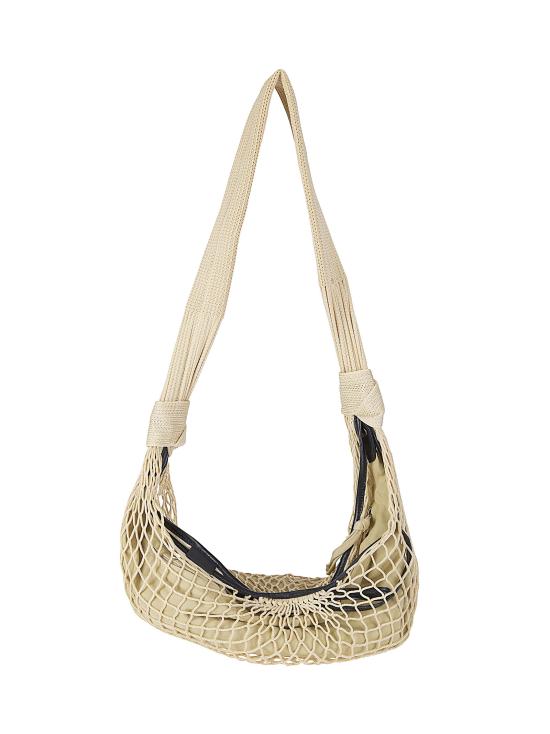 26SS 르메르 폴리에스터 네트 크루아상 필트 백 BG0128TP0006 BG204 LIGHT BEIGE - LEMAIRE