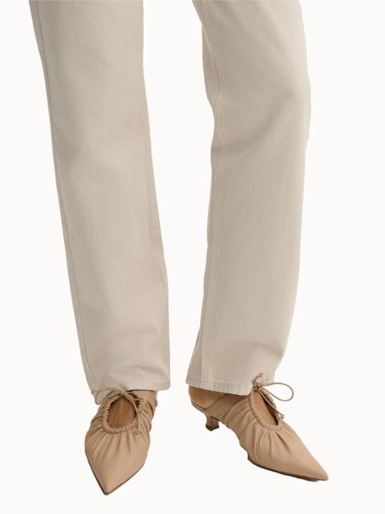  바이말렌비거 뮬/슬리퍼 Malene Birger Masey 가죽 뮬 라이트 샌드 - BY MALENE BIRGER