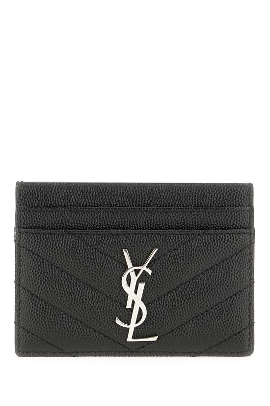 26SS 생로랑 카산드라 마틀라세 카드 케이스 423291BOW02 1000 Nero