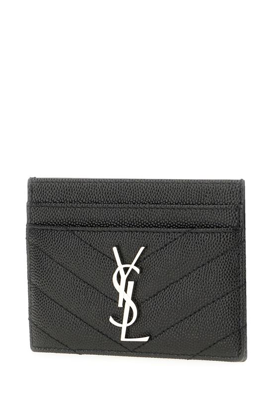 26SS 생로랑 카산드라 마틀라세 카드 케이스 423291BOW02 1000 Nero - SAINT LAURENT
