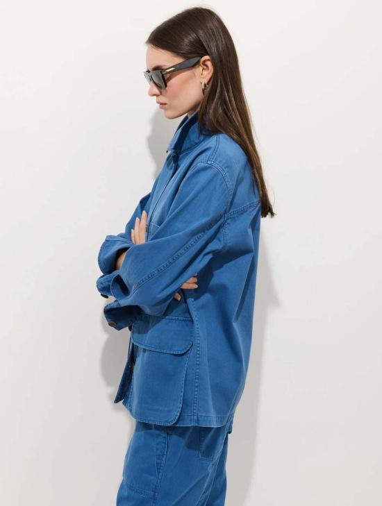  알렉스 밀 자켓 페인터 재킷 헤링본 워시드 코발트 - ALEX MILL