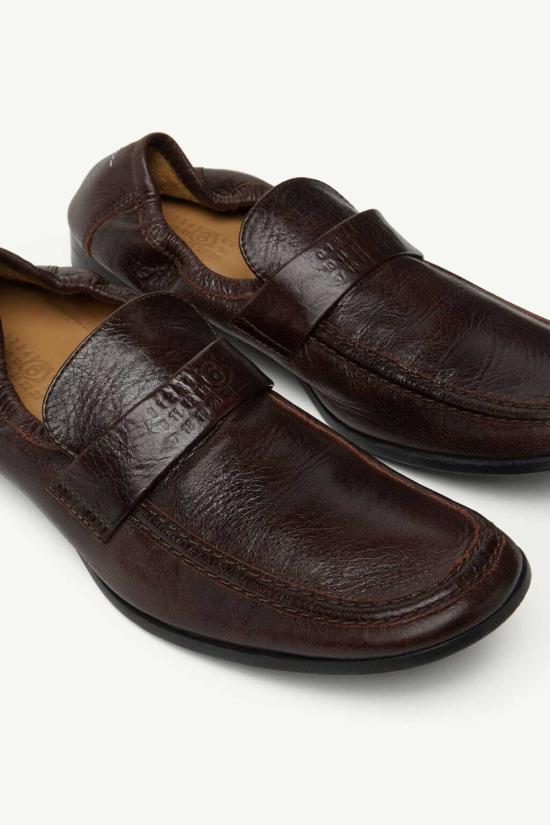  MM6 메종마르지엘라 로퍼 Mm6 메종 마르지엘라 스윙 토 가죽 - MM6 MAISON MARGIELA