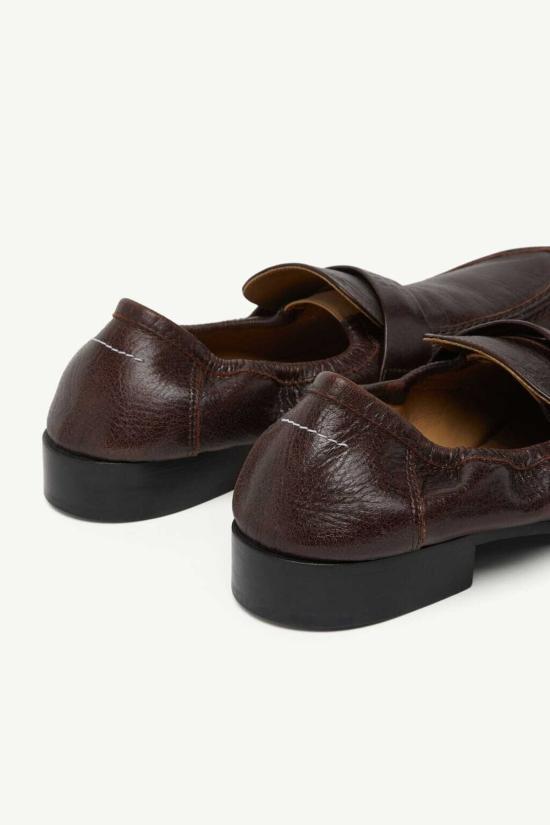  MM6 메종마르지엘라 로퍼 Mm6 메종 마르지엘라 스윙 토 가죽 - MM6 MAISON MARGIELA