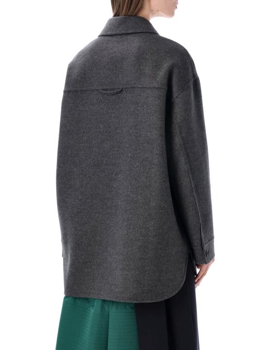 25FW 프라다 싱글 브레스티드 더블 캐시울 카방 자켓 P650S179B F0480 Grigio - PRADA