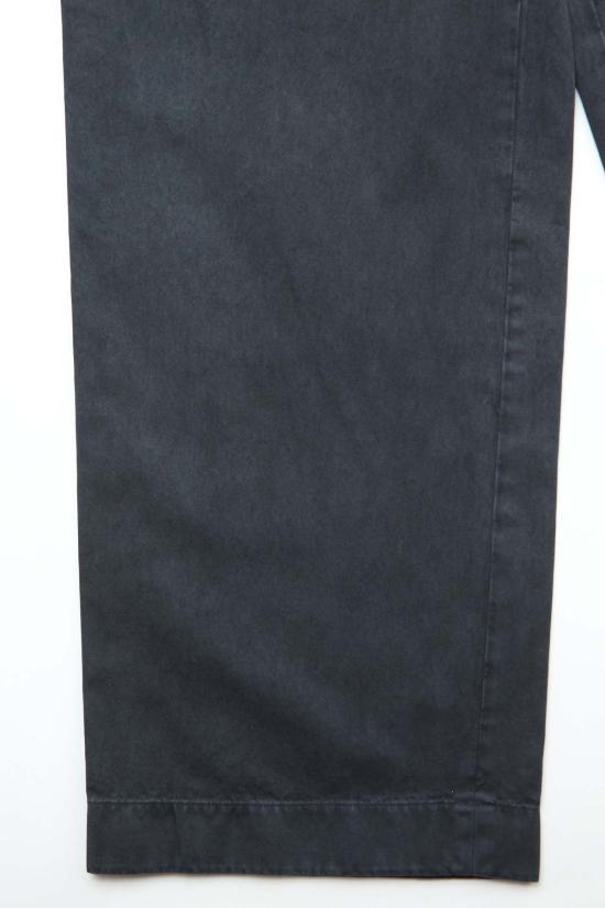  오라리 치노 팬츠 오랄리 가먼트 다이드 핀스 라이트 치노 원턱 와이드 팬츠 - AURALEE