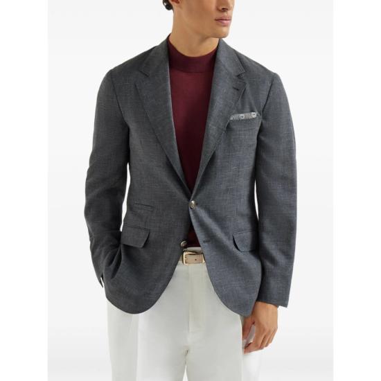  브루넬로 쿠치넬리 수트 자켓 Brunello Cucinelli 재킷 블레이저 그레이 - BRUNELLO CUCINELLI