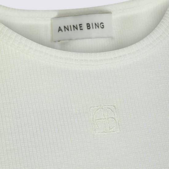  애니빙 민소매 티셔츠 아니네 빙 아이보리 탑 - ANINE BING