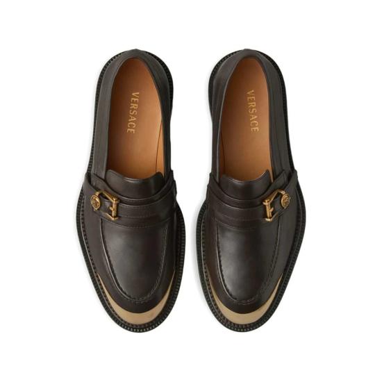  베르사체 로퍼 프리모 가죽  브라운 - VERSACE