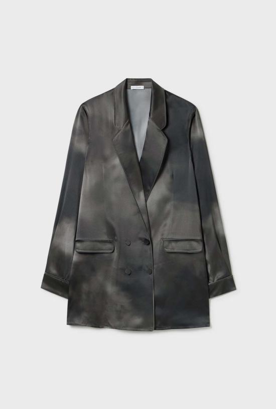  실크 런드리 수트 자켓 릴렉스드 블레이저 스모크 - SILK LAUNDRY