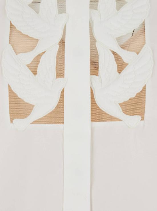  짐머만 블라우스 지머만 루나 아플리케  화이트 - ZIMMERMANN