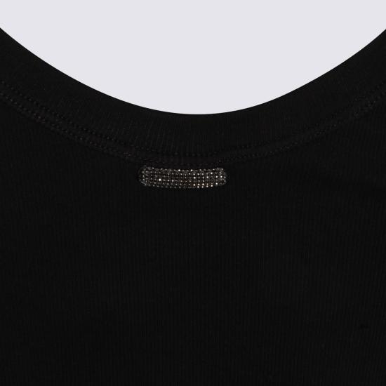  브루넬로 쿠치넬리 민소매 티셔츠 Brunello Cucinelli 코튼 탱크탑 - BRUNELLO CUCINELLI