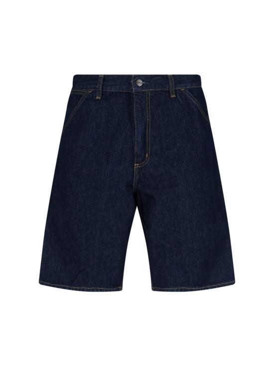 26SS 칼하트 WIP 스미스 데님 싱글 니 쇼츠 I032026 0102 Blue