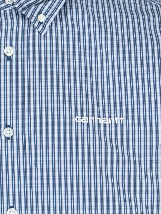 26SS 칼하트 WIP 숏슬리브 그로프 셔츠 I036191 3Q4XX Blue - CARHARTT WIP