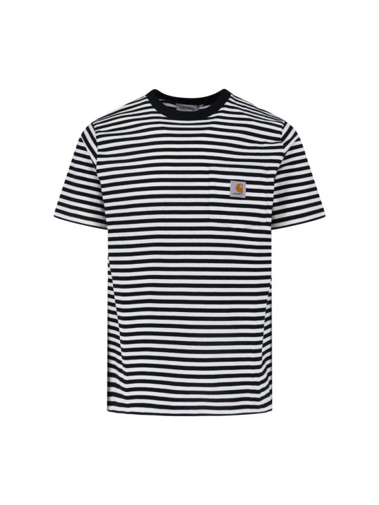 26SS 칼하트 WIP 숏슬리브 에즈라 포켓 티셔츠 I036179 3KRXX Black