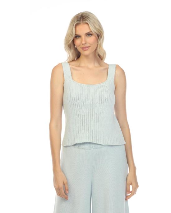  어니스트 코튼 민소매 티셔츠 스퀘어 니트 탱크탑 - HONEST COTTON