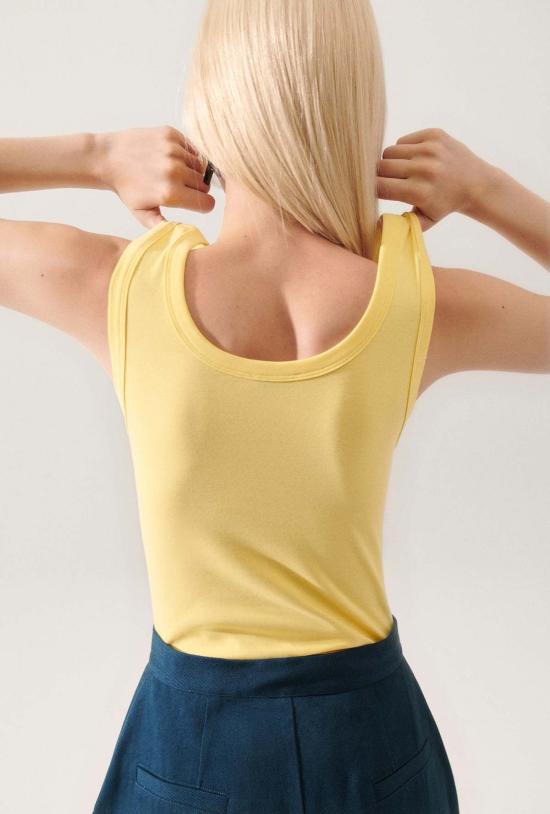  실크 런드리 바디수트 티셔츠 바디수트 탱크 티타네이트 - SILK LAUNDRY