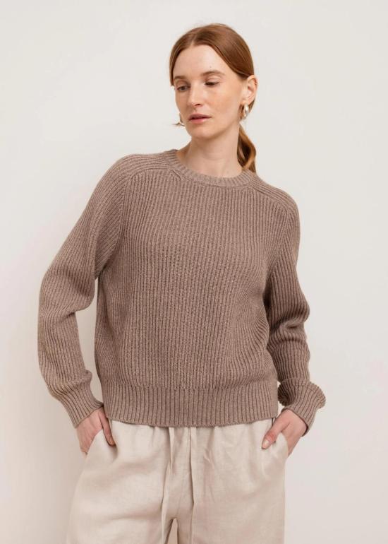  페이퍼 라벨 스웨터 에이버리 크루넥