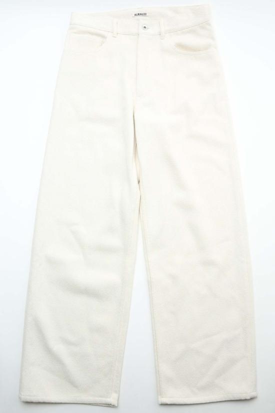  오라리 데님 팬츠 오랄리 실크 넵  5 P 와이드 팬츠