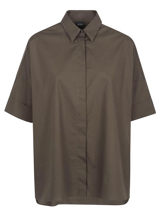 26SS 페이 셔츠 NCWA552552SZGR V613 Green