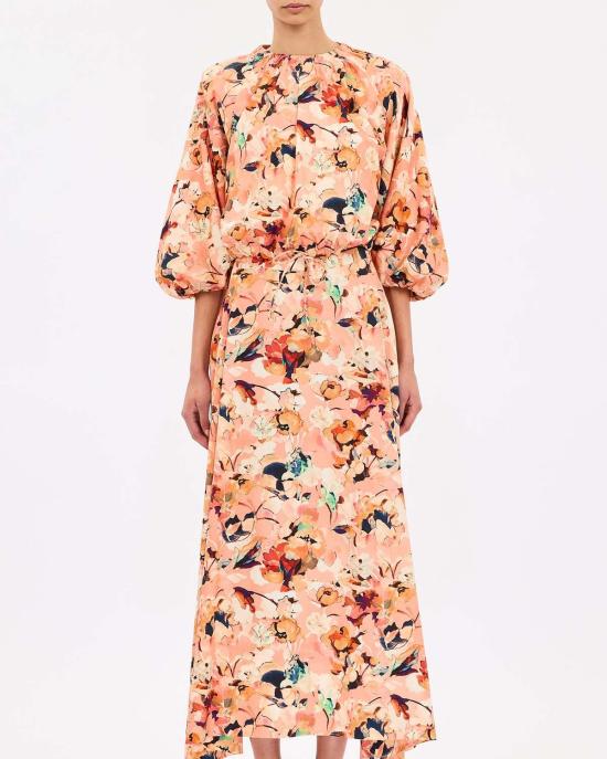  울라 존슨 블라우스 루시 버블 슬리브 탑