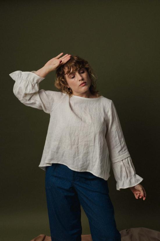  Pamut Apparel USA 블라우스 파무트 어패럴 USA 벨 탑