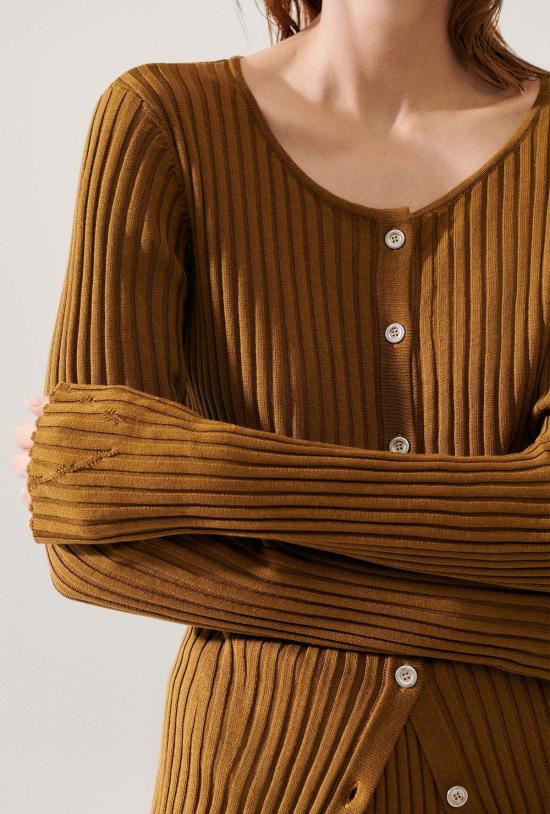  실크 런드리 가디건 립  드라우트 - SILK LAUNDRY