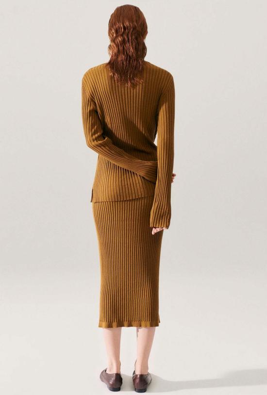  실크 런드리 가디건 립  드라우트 - SILK LAUNDRY