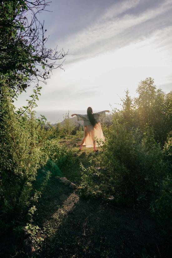  My Store 라운지 웨어 내 가게 셀레스틴 블루 사원의 시종 기모노 - SONG OF THE SERPENTS