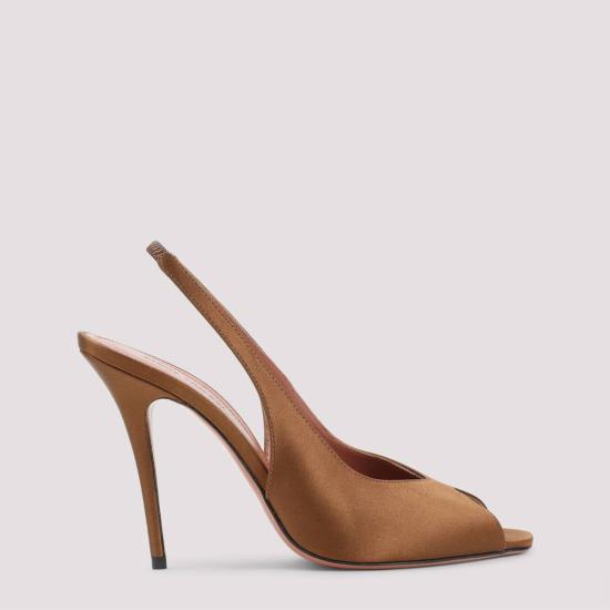  아미나 무아디 뮬/슬리퍼 Amina Muaddi Kistina 105 슬링 뮬 모카