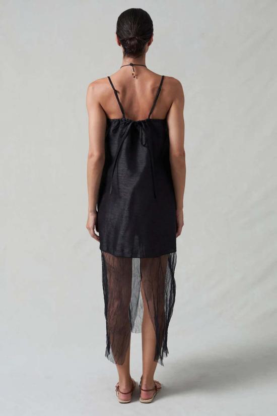  찬 루 원피스 테크노 듀피온 메쉬 드레스 블랙 - CHAN LUU