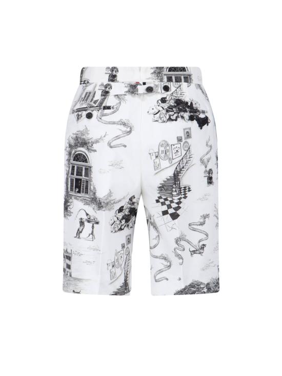  톰브라운 스트레이트 팬츠 FTC508U F1111 980 White - THOM BROWNE