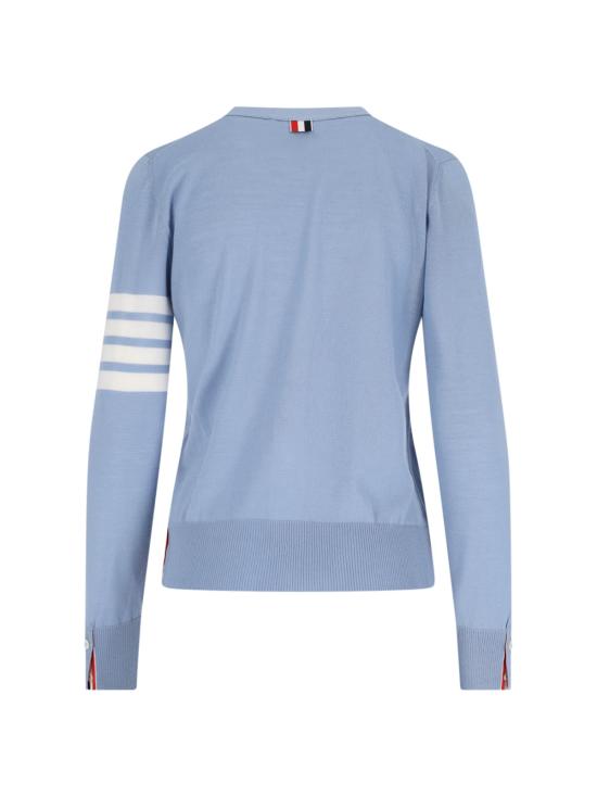  톰브라운 파인 메리노 울 4바 릴렉스 핏 가디건 FKC334A Y1014 482 Blue - THOM BROWNE