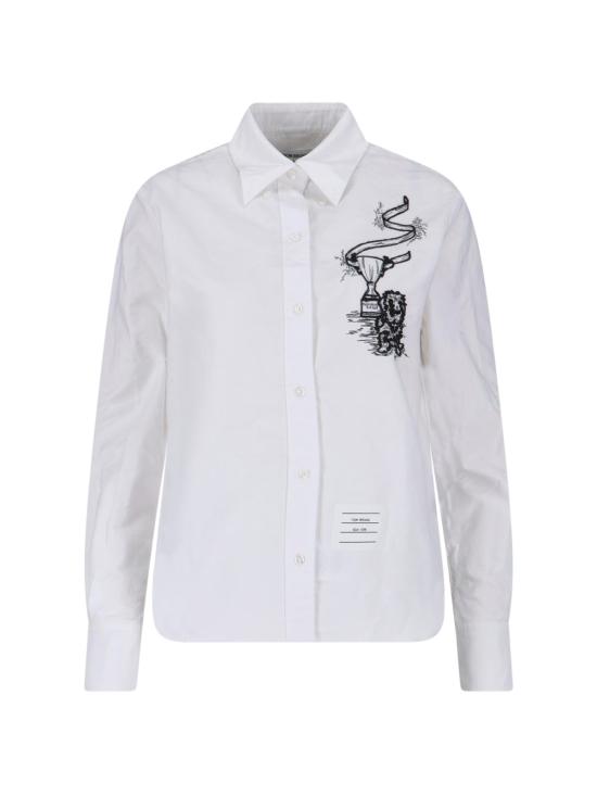  톰브라운 셔츠 FLL215E E1528 100 White