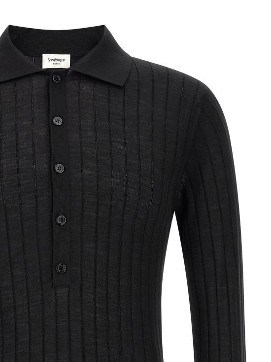 26SS 생로랑 폴로 티셔츠 861749Y77JC1000 - SAINT LAURENT