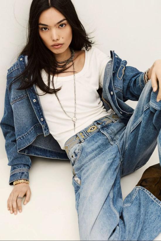  바쉬 데님 팬츠 Ba&Sh 리지 스트레이트핏 진 - BA&SH