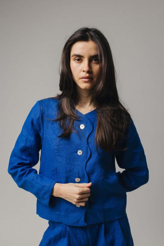  Pamut Apparel USA 스트레이트 팬츠 파무트 어패럴 USA 파워 린넨 세트 버블검/트루 블루 - OTHER BRANDS