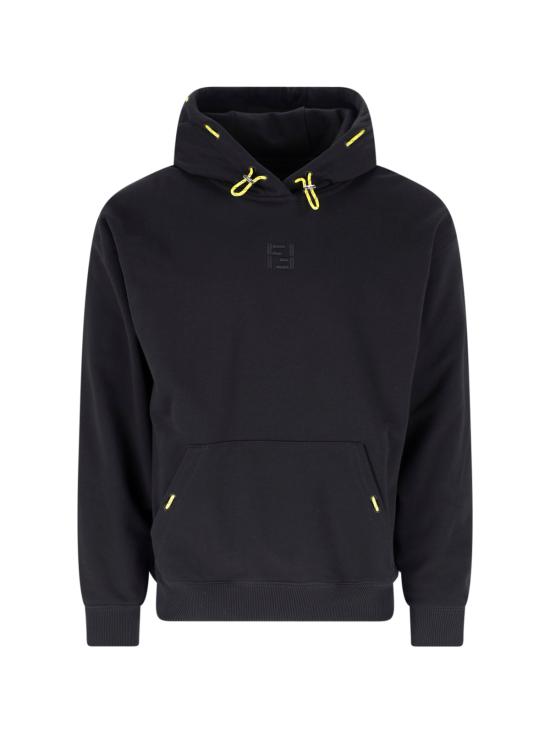 26SS 펜디 후드 티셔츠 FY1356 AYY0 F0QA1 Black