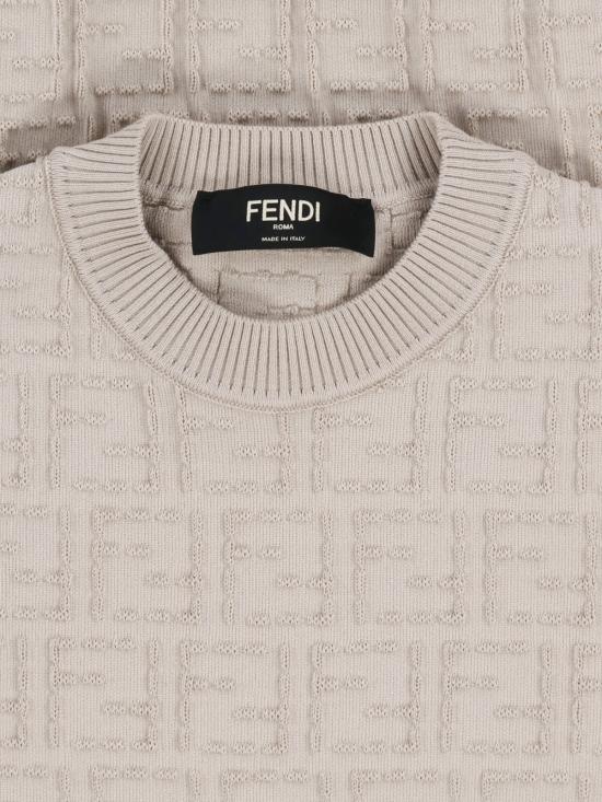 26SS 펜디 코튼 FF 셀러리아 스웨터 FZX051 AU7O F0B9Y Grey - FENDI