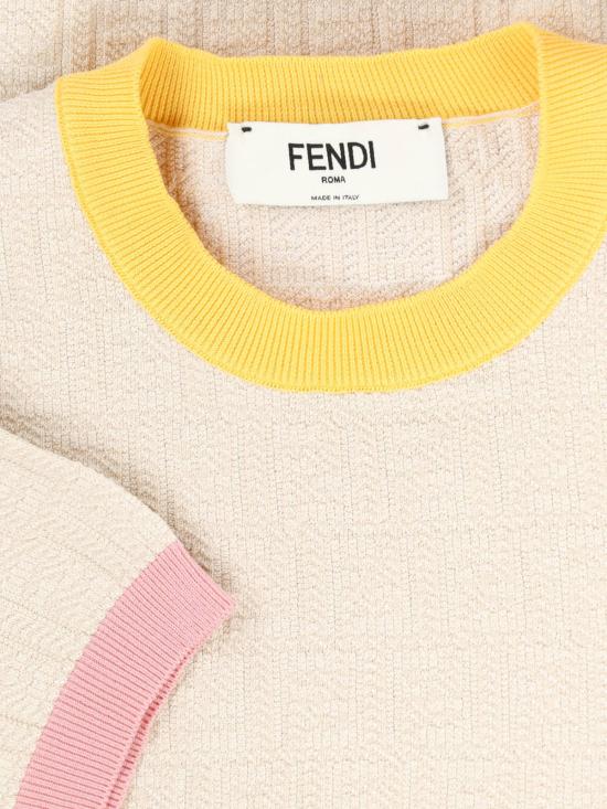 26SS 펜디 코튼 실크 스웨터 FZXE94 AW4S F0WC4 White - FENDI