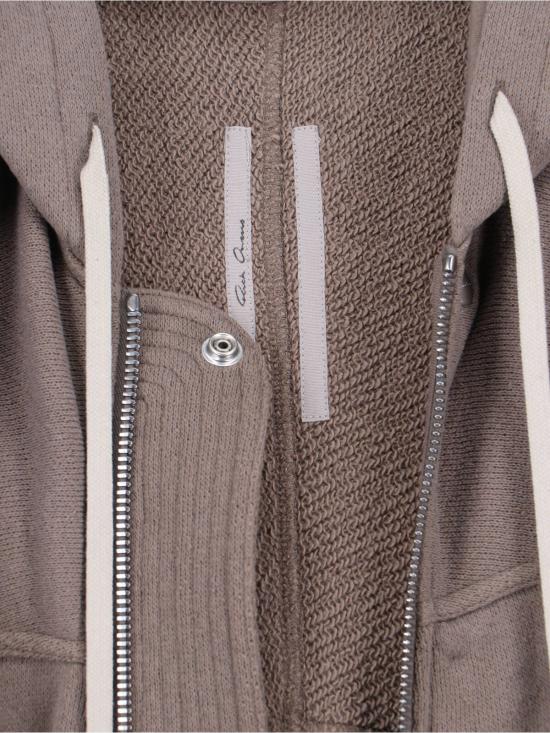 26SS 릭 오웬스 후드 티셔츠 RU01F2241 JNT 34 Brown - RICK OWENS