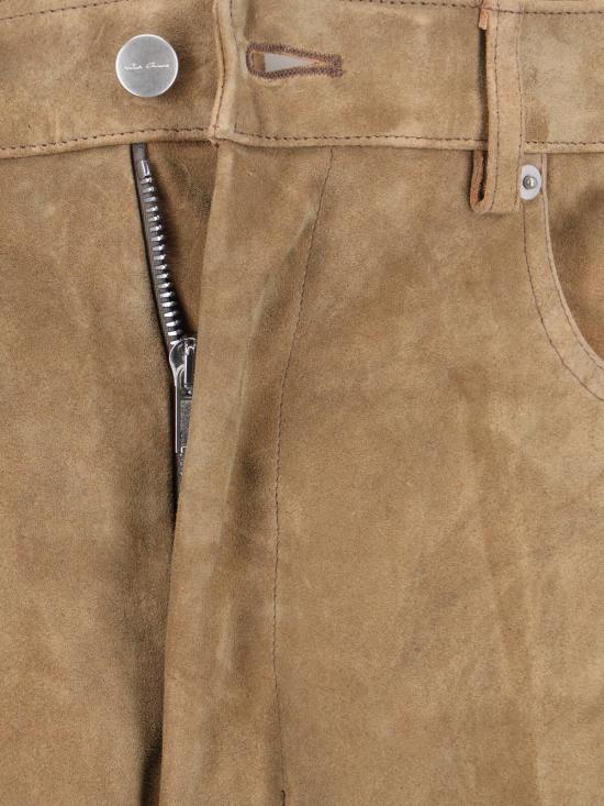 26SS 릭 오웬스 스트레이트 팬츠 RU01F2333 LCSU 104 Brown - RICK OWENS