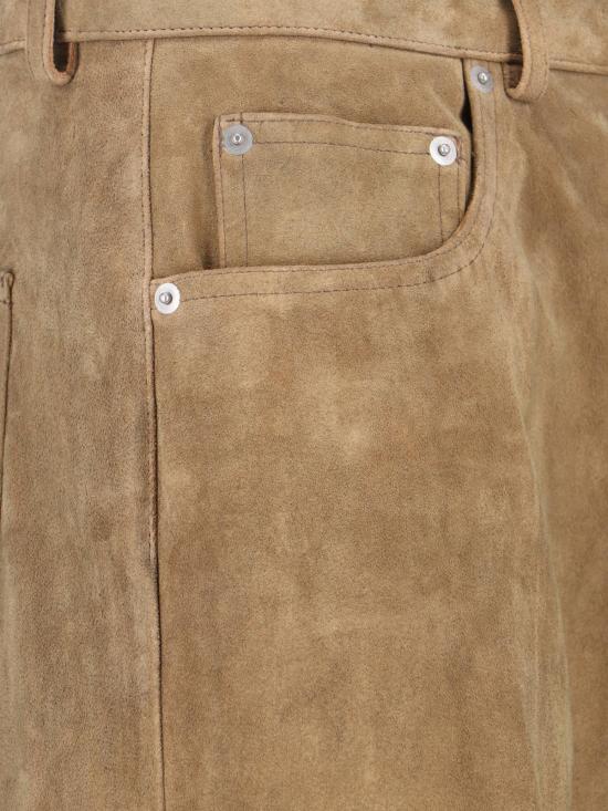 26SS 릭 오웬스 스트레이트 팬츠 RU01F2333 LCSU 104 Brown - RICK OWENS