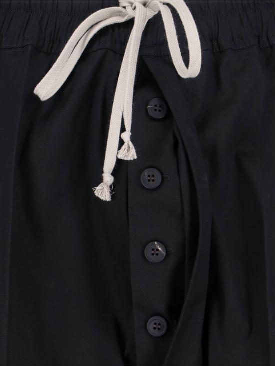 26SS 릭 오웬스 스트레이트 팬츠 RU01F2384 TE 09 Black - RICK OWENS