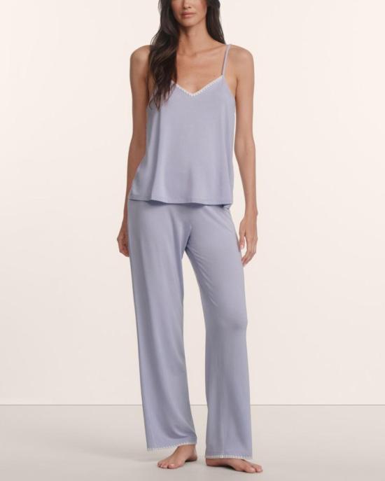  에버제이 라운지 웨어 프리다 캐미솔/팬츠 파자마 세트 라벤더 더스크/아이보리