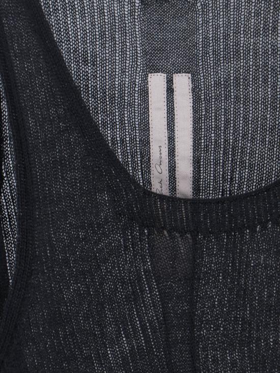 26SS 릭 오웬스 민소매 티셔츠 RR01F2636 RIBWSL 09 Black - RICK OWENS