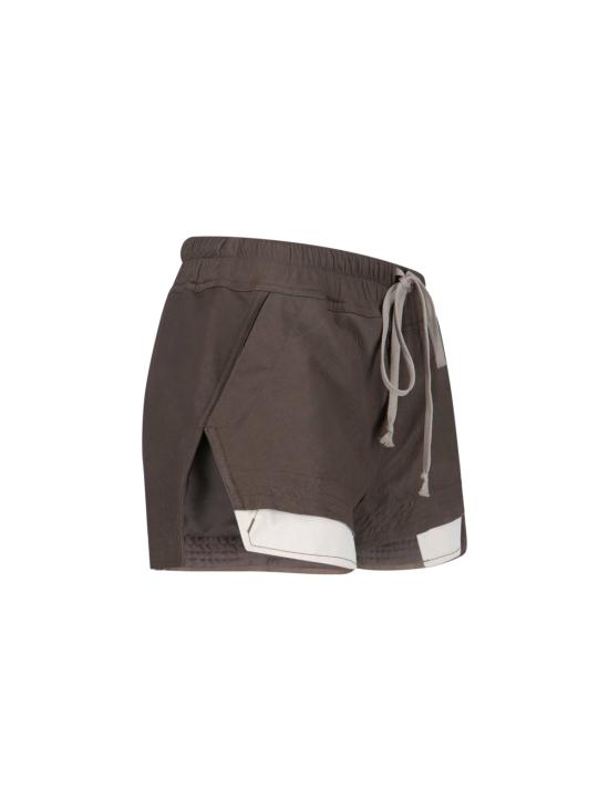 26SS 릭 오웬스 포크 박서 쇼츠 RP01F6316 LBF 34 Brown - RICK OWENS