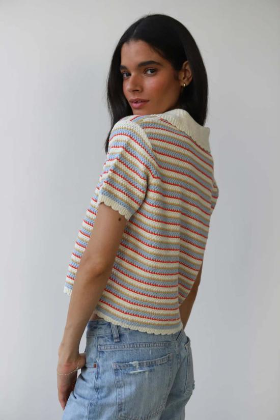  Callahan 반팔 티셔츠 칼라한 마이 크로셰 폴로 크림 - OTHER BRANDS